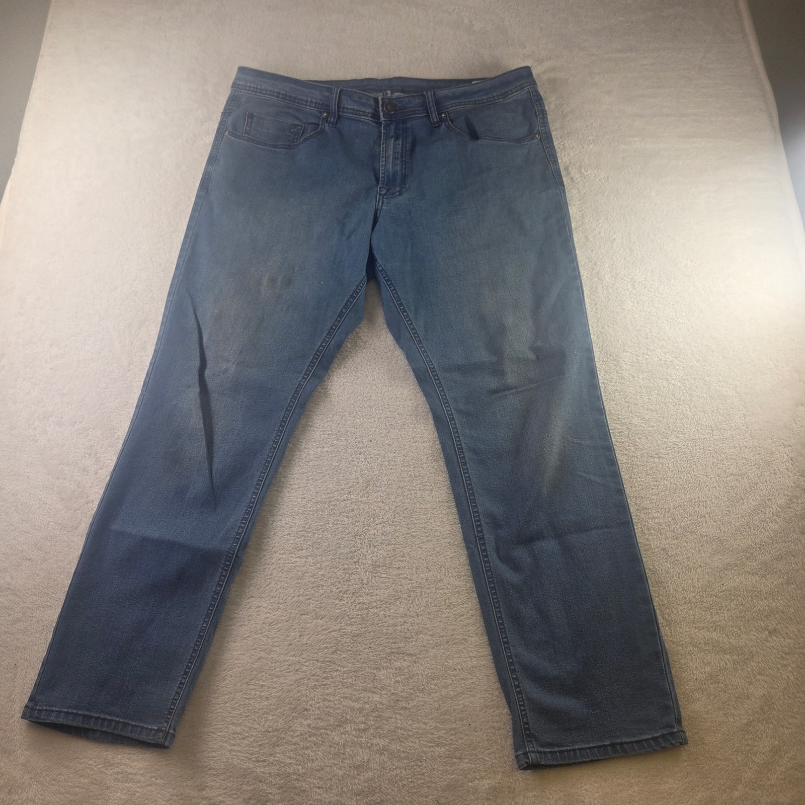 Buffalo David Bitton Axel Slim Fit Jeans Mens 38x30 Medium Wash Blue Denim Pants